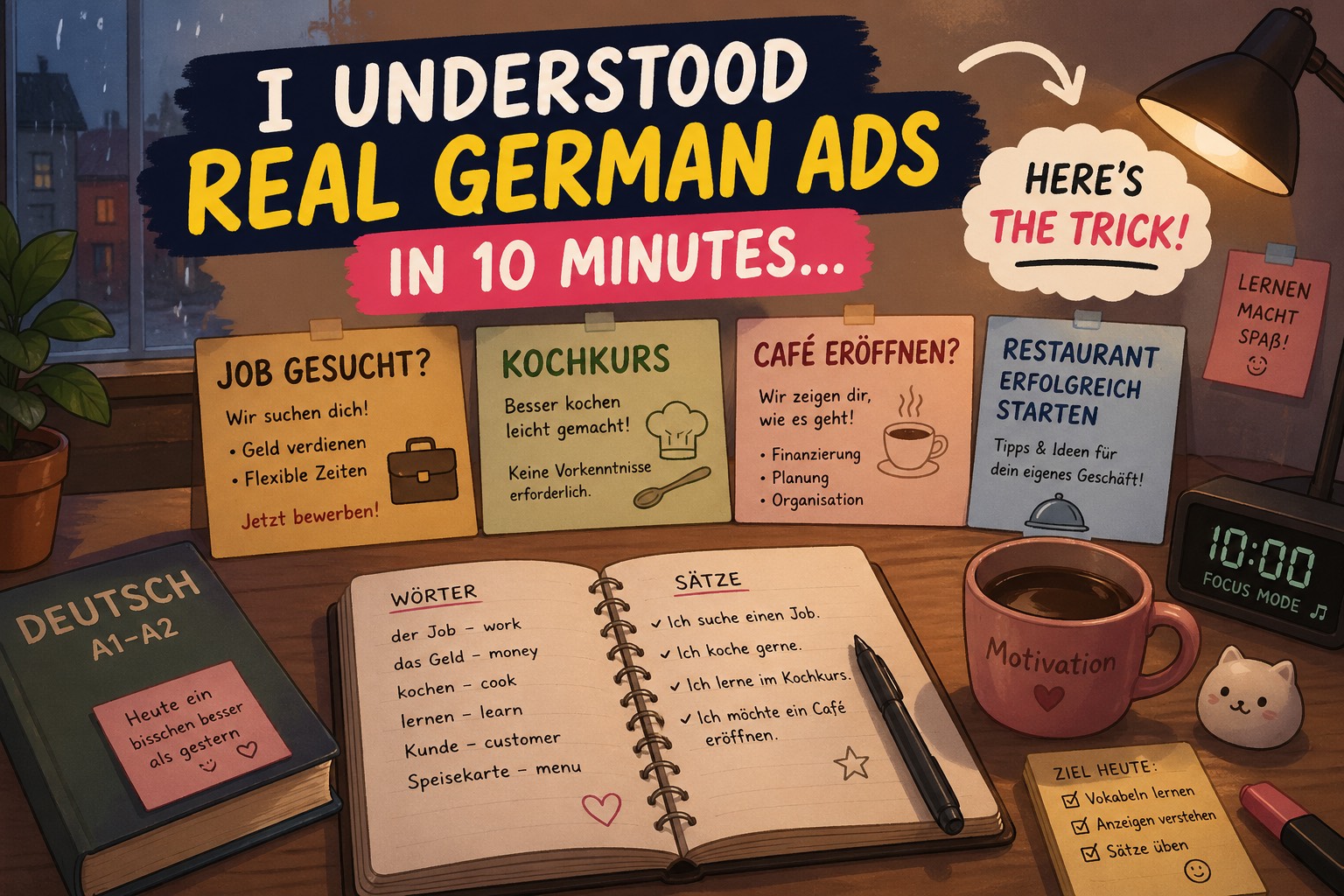 🔥 I Understood Real German Ads in 10 Minutes… Here’s the Trick!