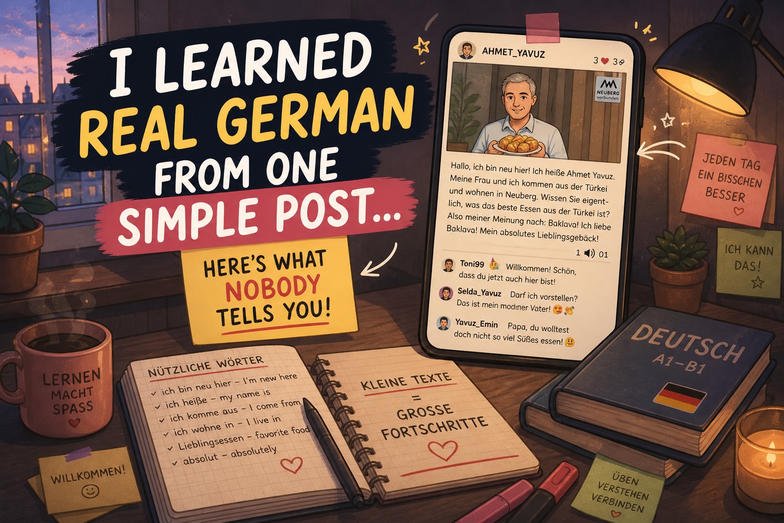 🔥 I Learned Real German from One Simple Post… Here’s What Nobody Tells You!