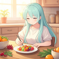 Discussing nutrition and eating habits