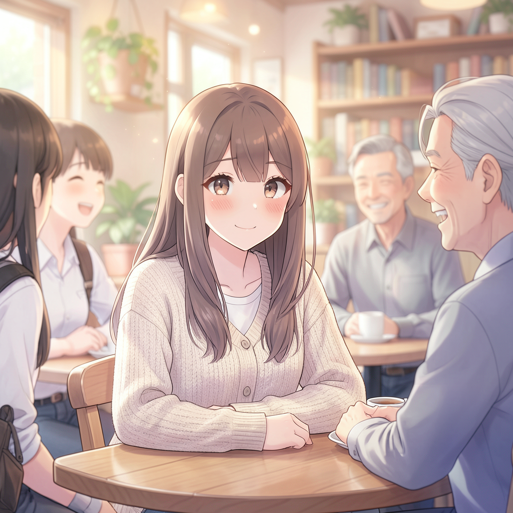 Greeting former classmates and teacher in B1 context