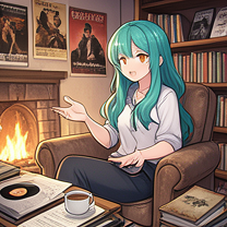 Talking about art, music, and movies